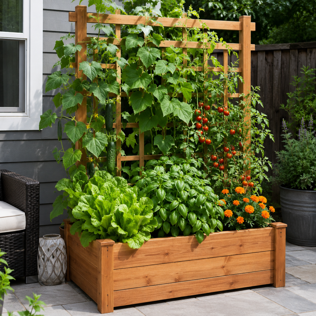Beautiful vegetable garden designs.
