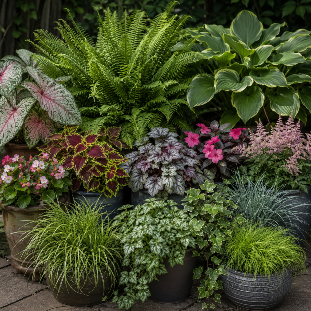 Best potted plants for shaded porch.