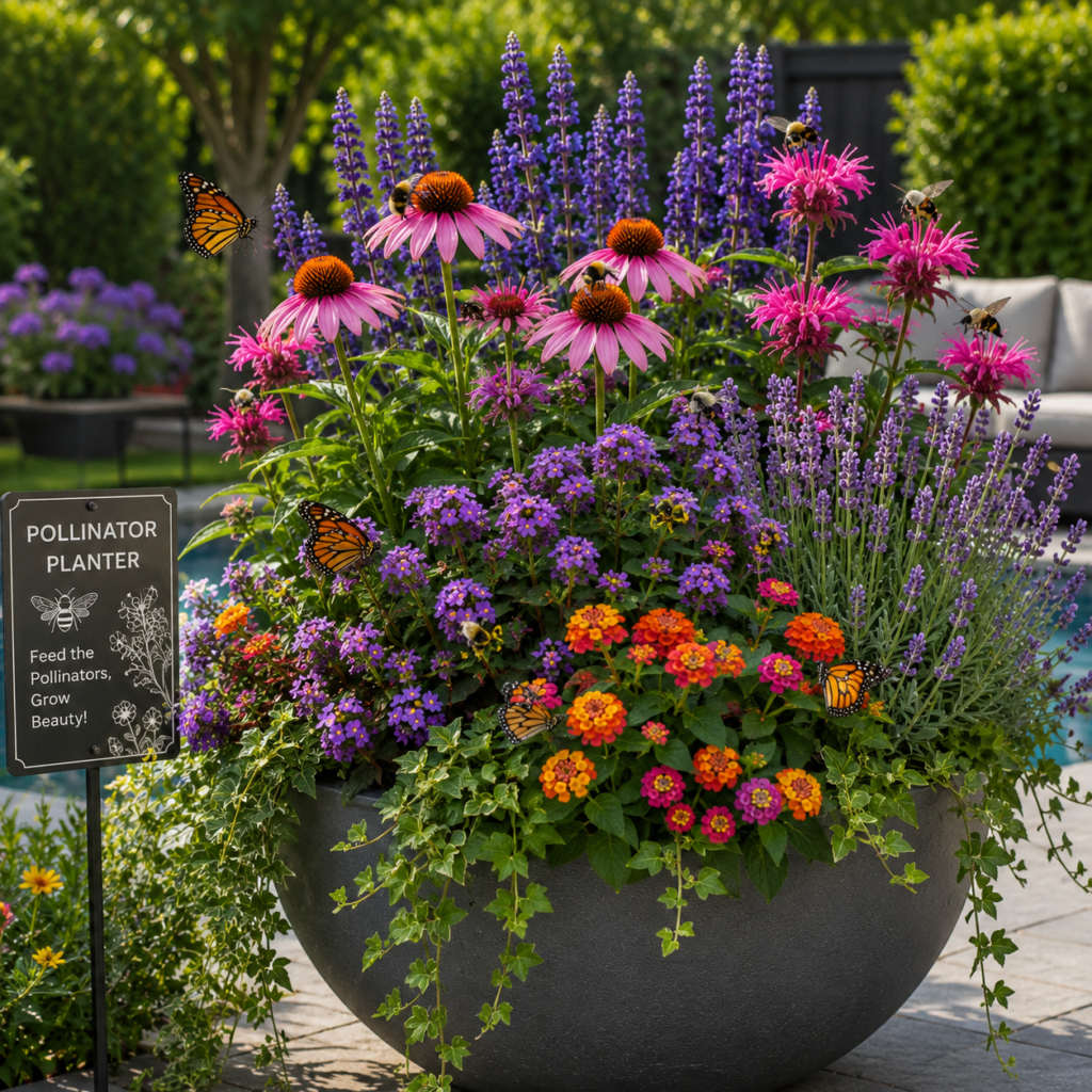 Flower Backyard Planter Ideas for Pollinator-Friendly Gardens.
