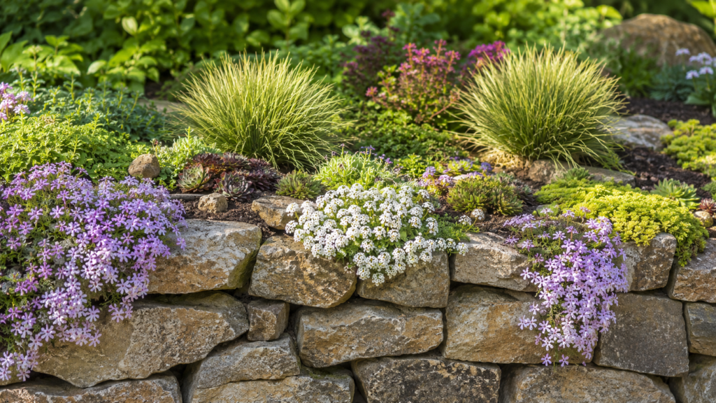 Plants for wall tops.