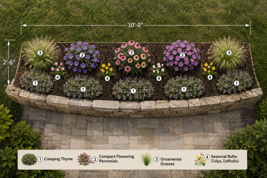10-foot wall layout.