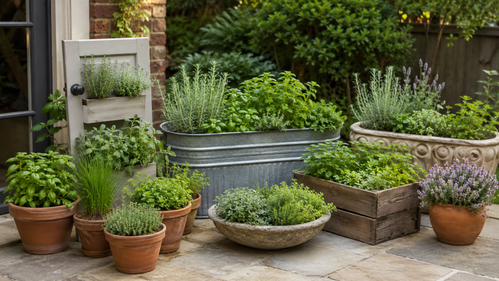 Best outdoor herb garden planters.