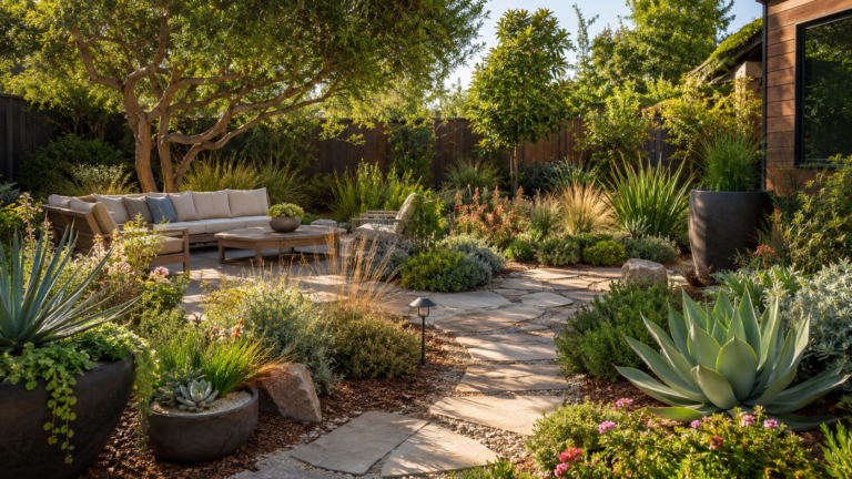 Backyard xeriscape ideas.
