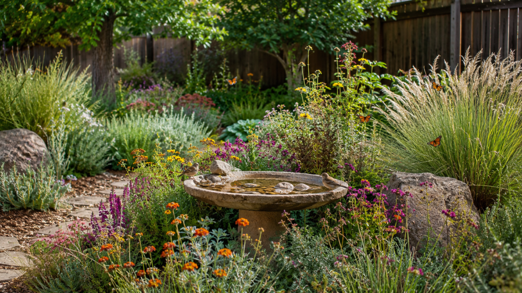 Wildlife xeriscape garden.