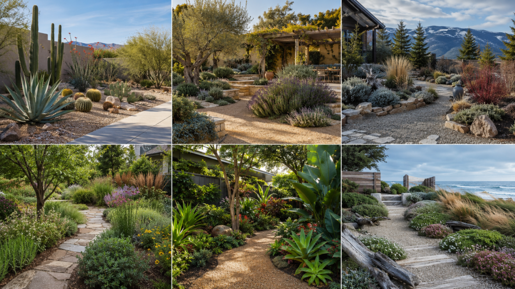 Xeriscape climate planting.
