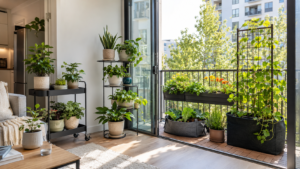 Renter-friendly planter ideas.