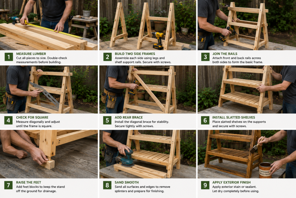 DIY plant stand build.