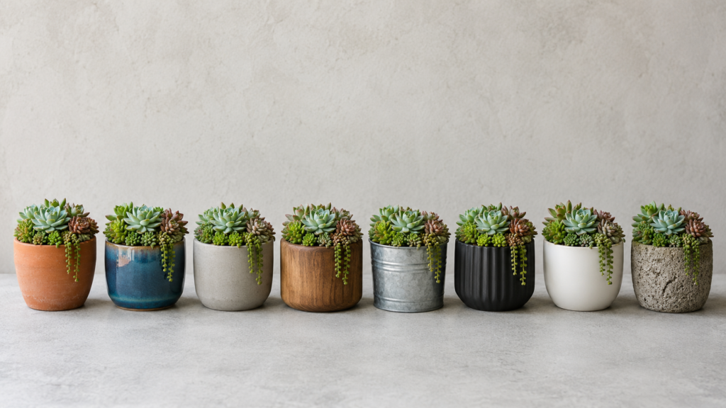 Succulent planter materials