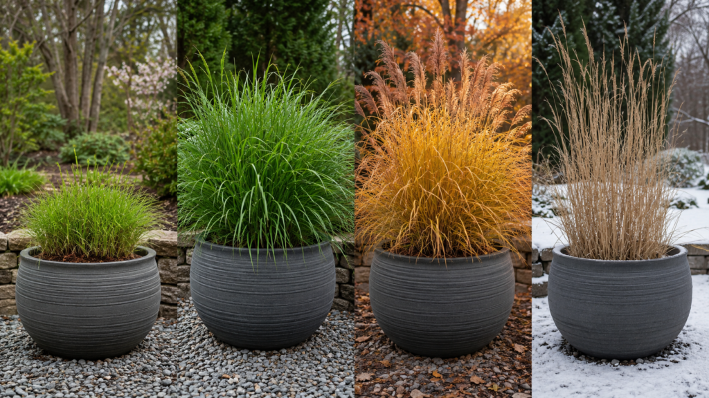 Grass planter seasons.