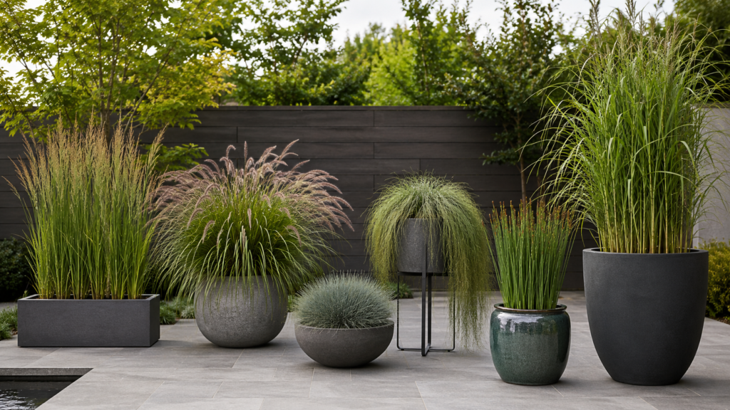 Grass planter shapes.