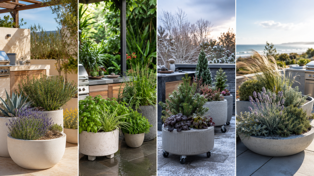 Planters by climate.
