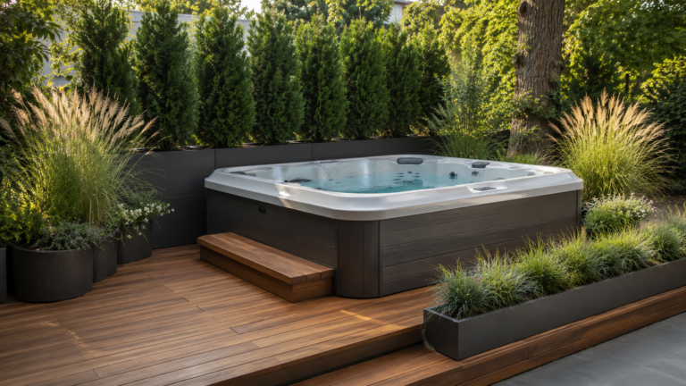 Hot tub planter ideas.