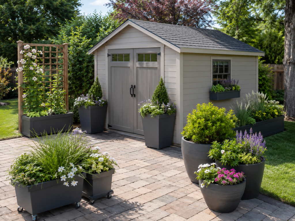 Shed decorating ideas outside.