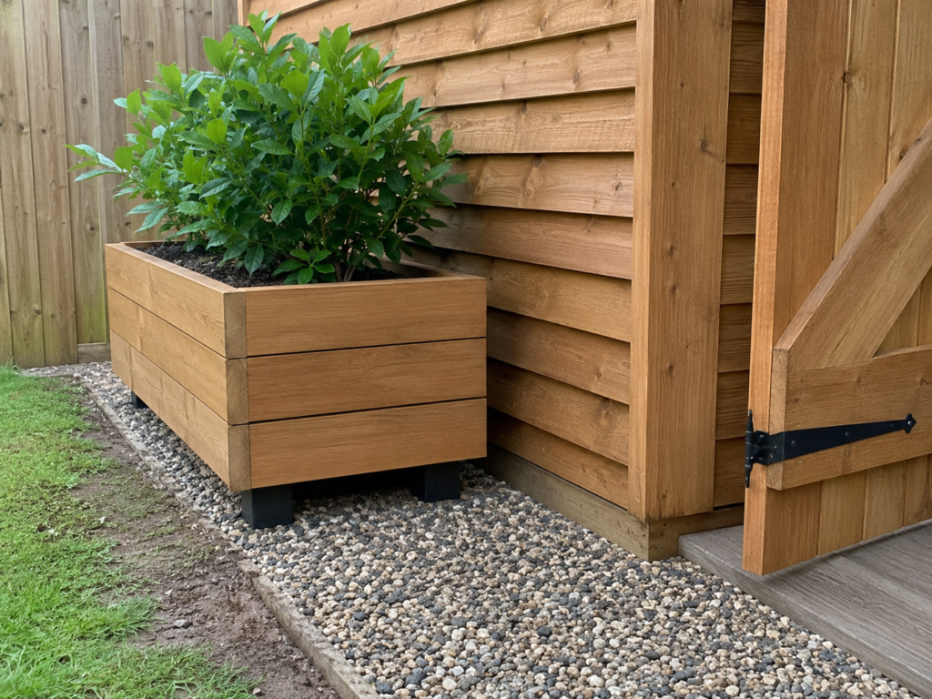 Safe shed drainage.