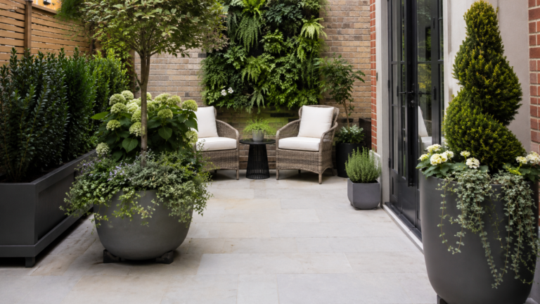 Courtyard Planter Ideas.