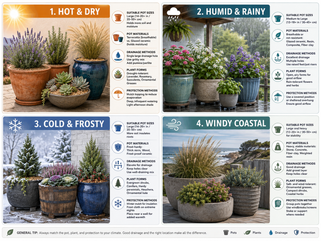 Climate pot guide.