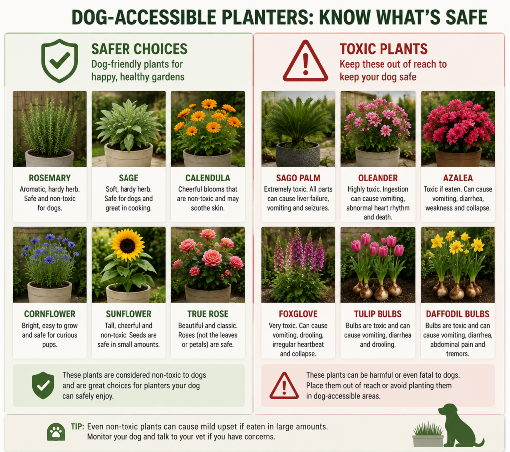 Safe and toxic plants.