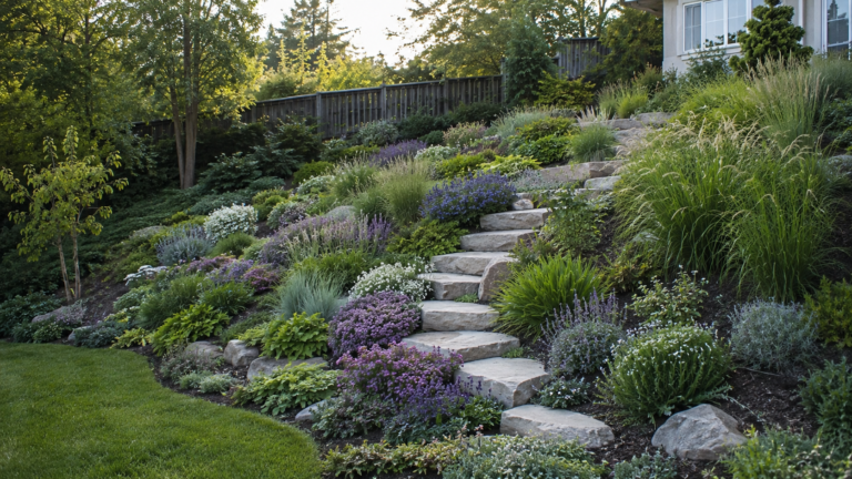 Plant Ideas for Sloped Backyards.