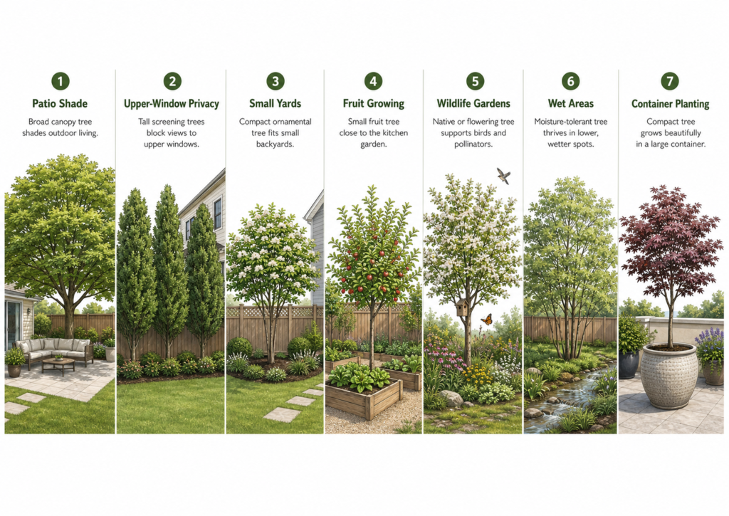 Backyard tree selector.