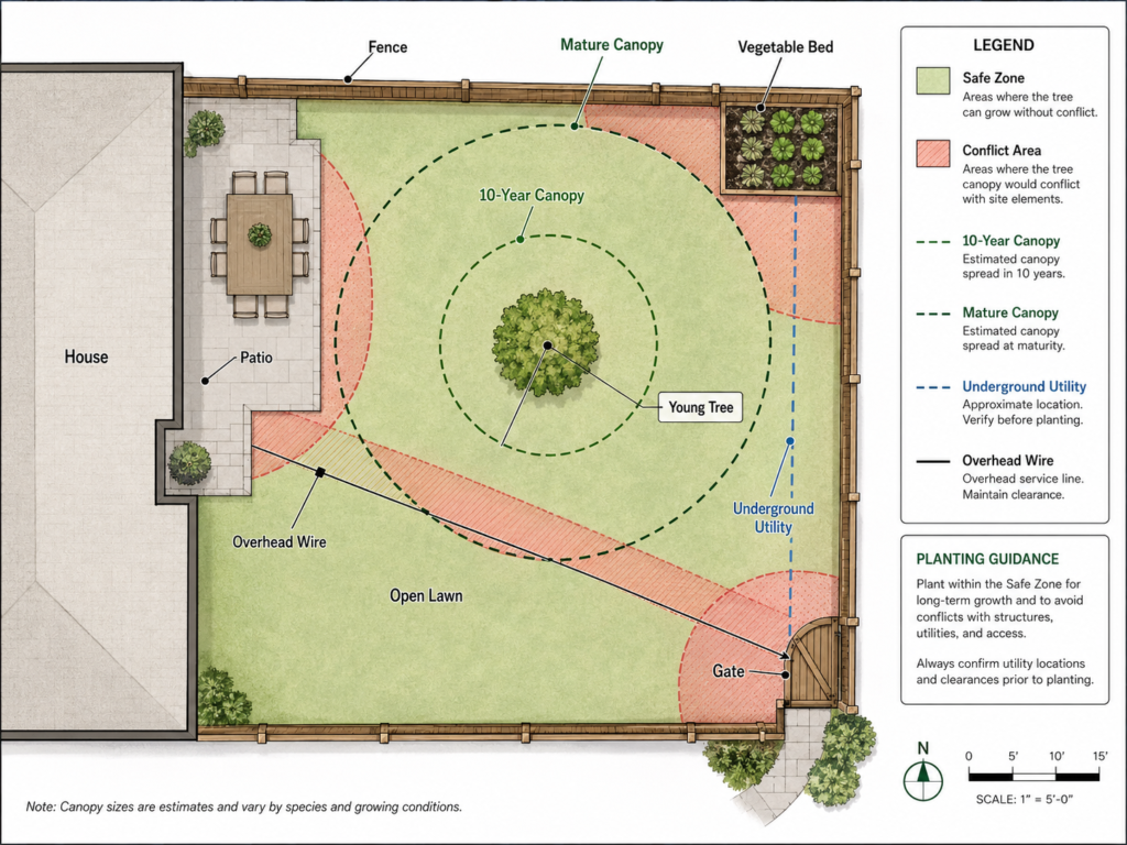 Tree footprint test.