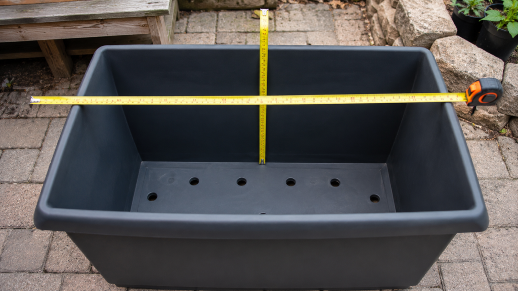 Planter measurement.