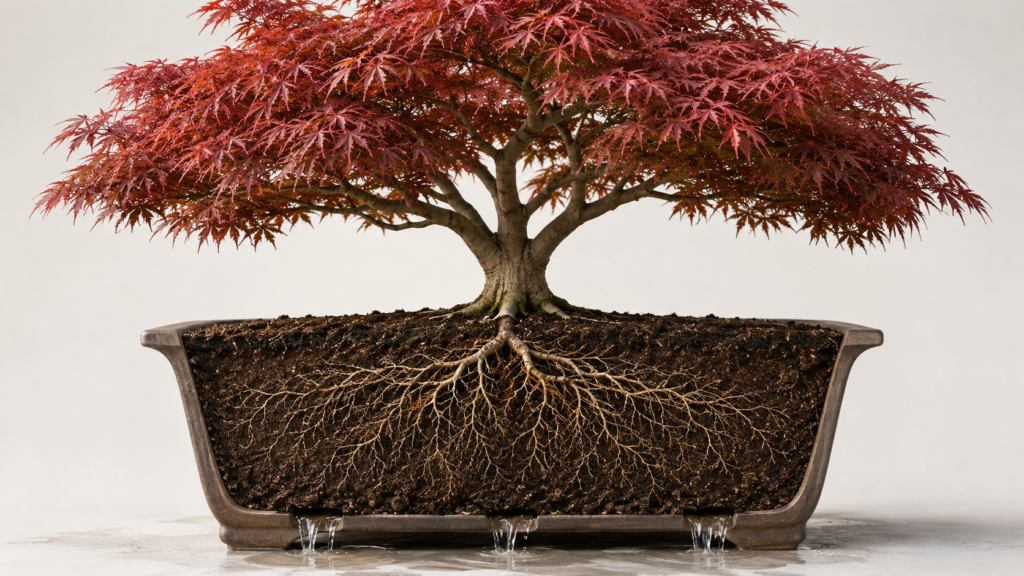 Japanese maple drainage 