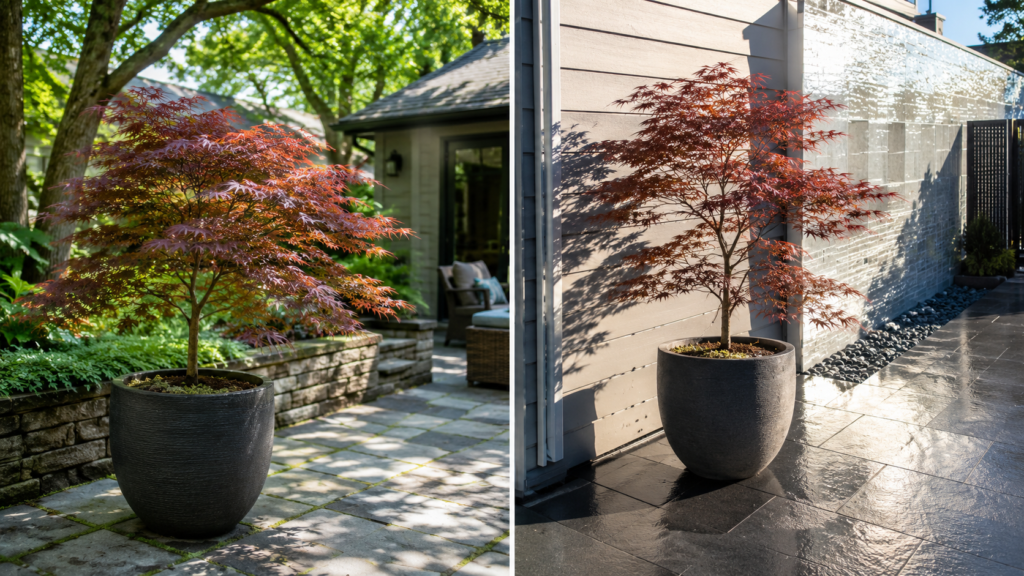 Japanese maple placement 