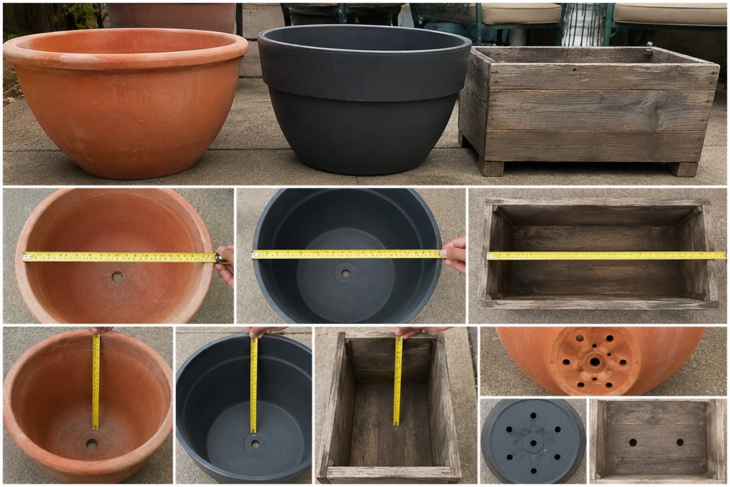 Planters compared