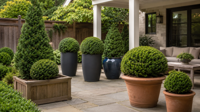 Boxwood Planter Idea