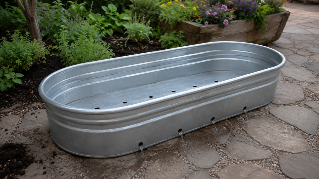 Trough drainage