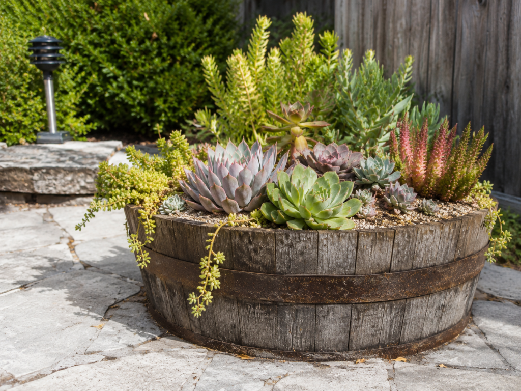 Succulent barrel