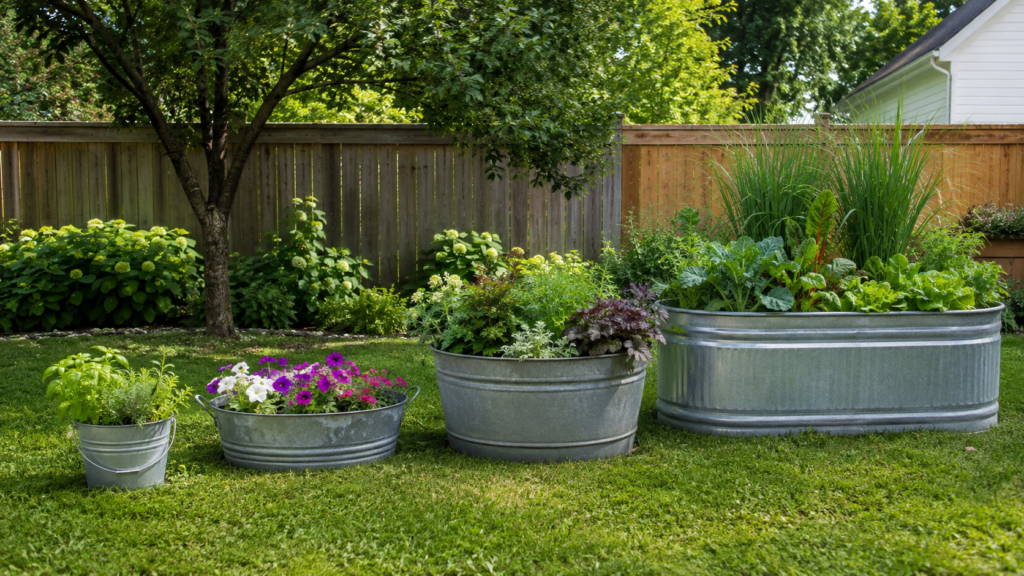 Galvanized tub sizes