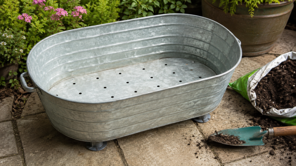 Tub drainage holes