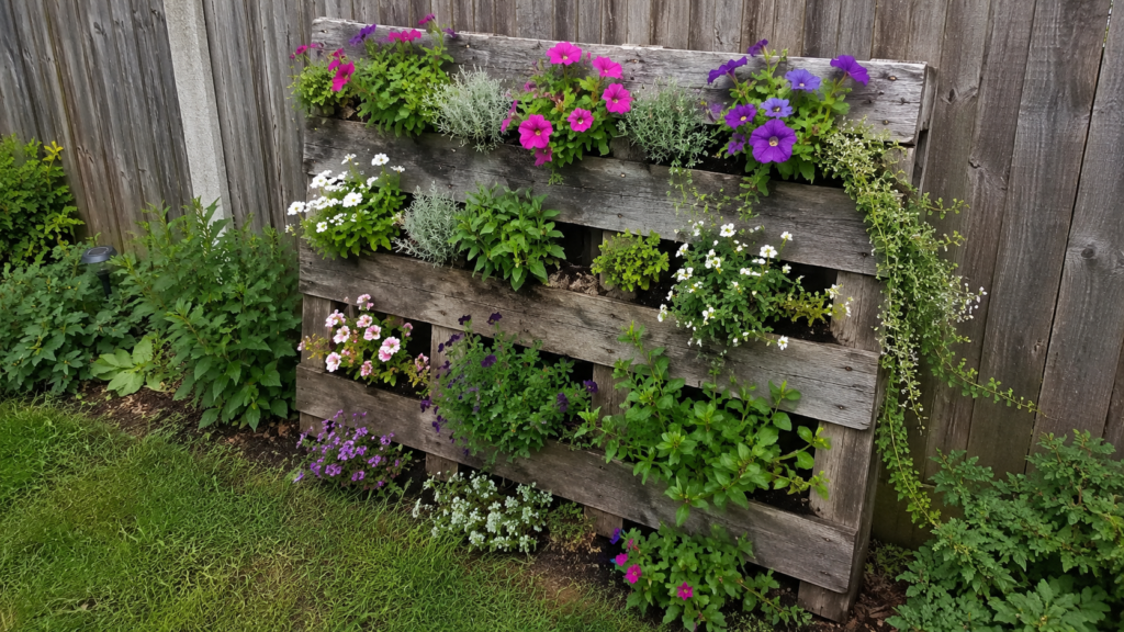 Backyard Pallet Planter Ideas