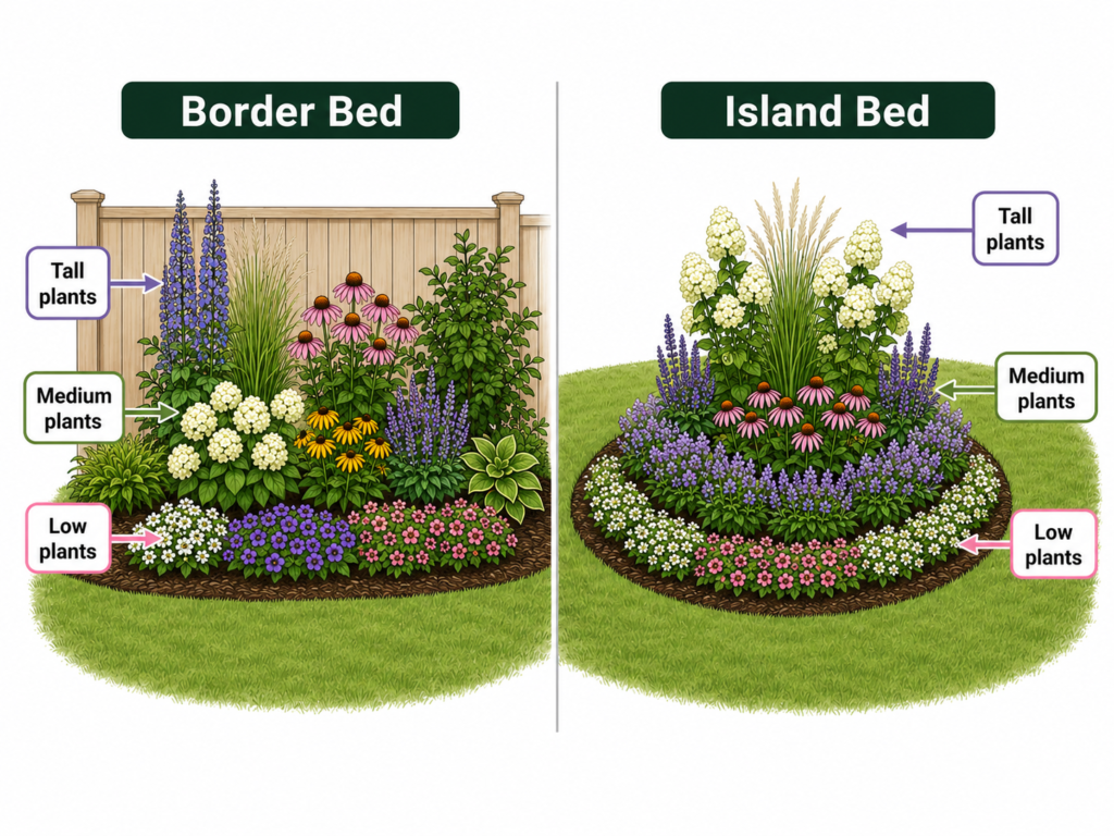 Plant bed layout