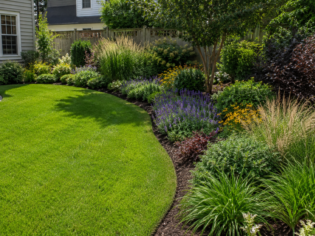 curved garden beds