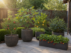 Backyard Container Orchard Ideas.