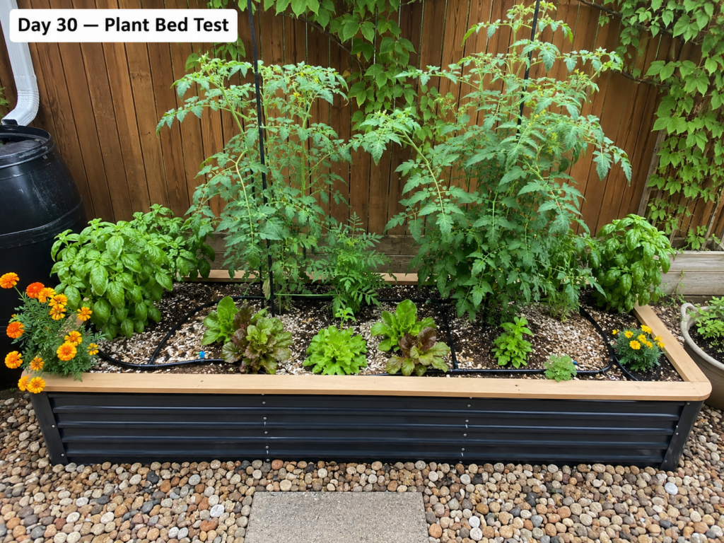 Day 30 plant bed