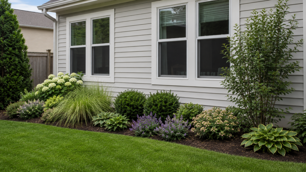 backyard foundation planting ideas