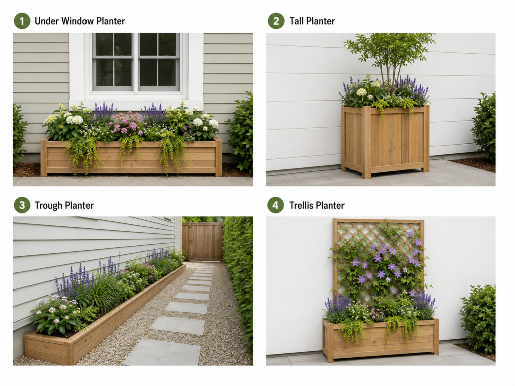 Planter box designs
