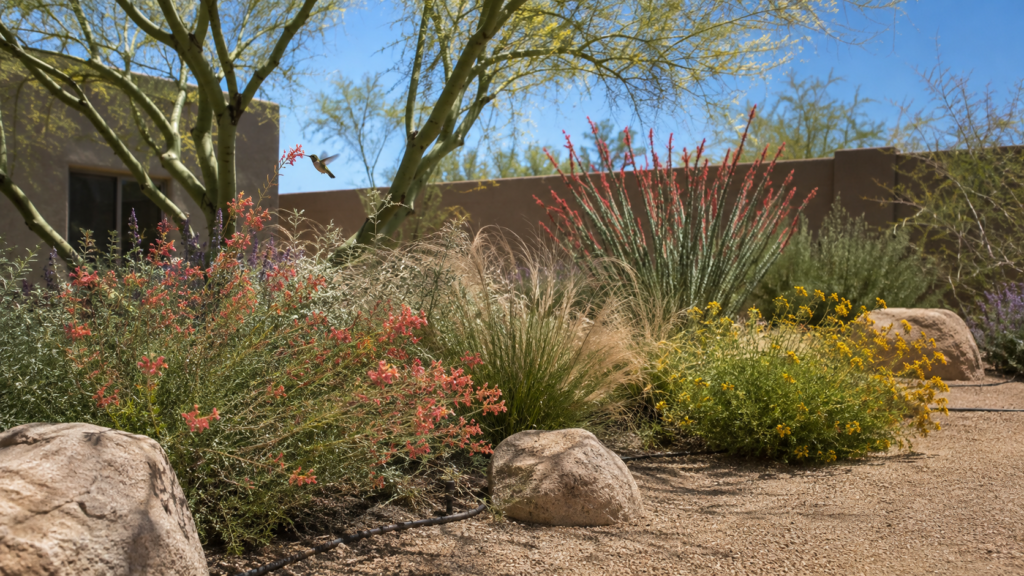 Arizona xeriscape garden