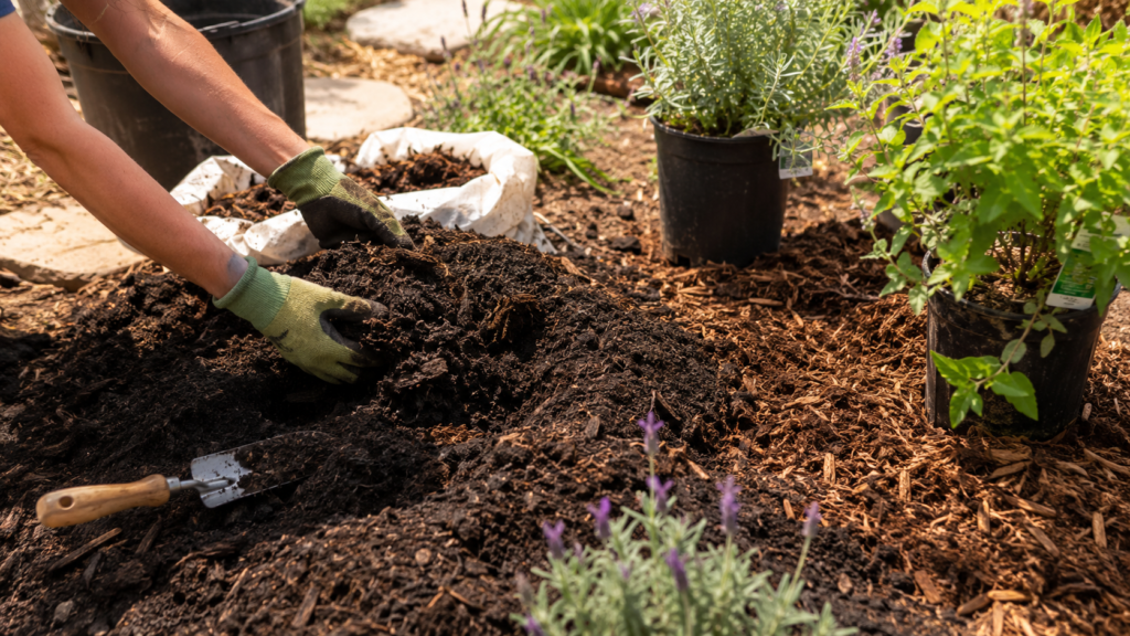 Preparing garden soil