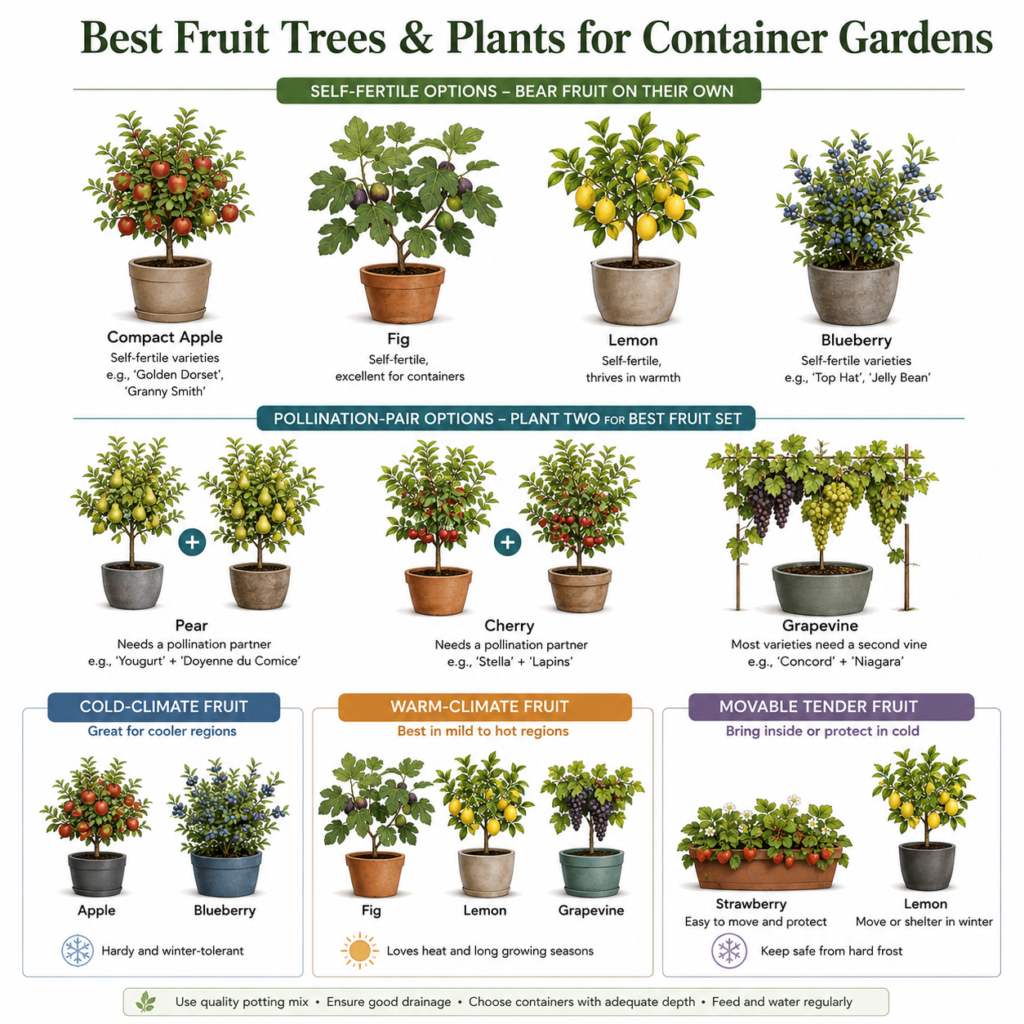 Container fruit choices.