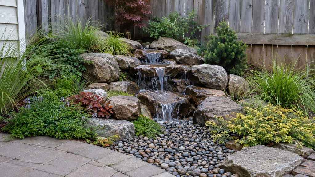 Small backyard waterfall Ideas