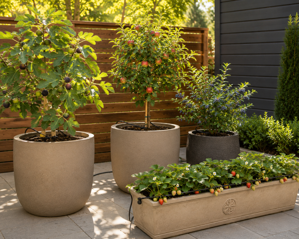 Beginner container orchard.