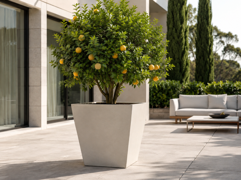 Modern citrus planter.