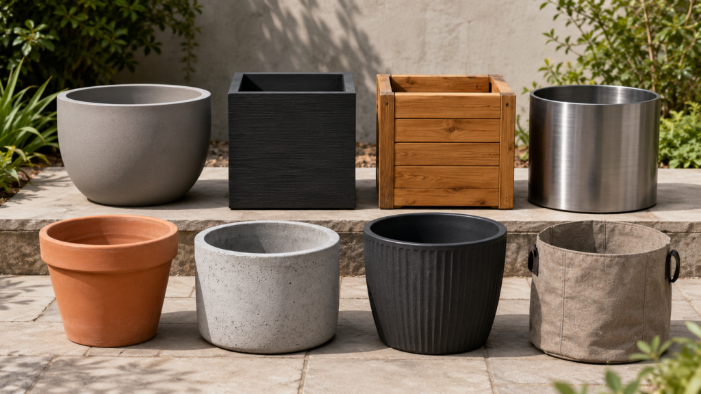 Planter materials.