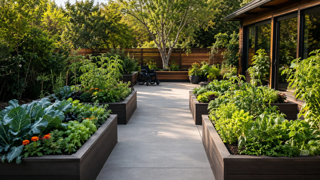 Accessible garden paths.