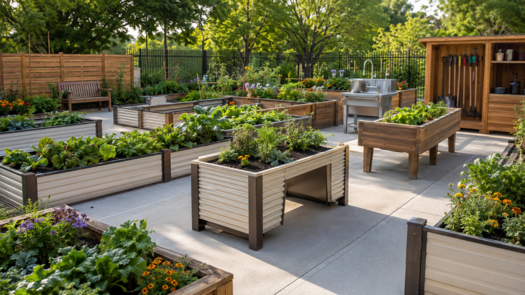 Accessible community garden.