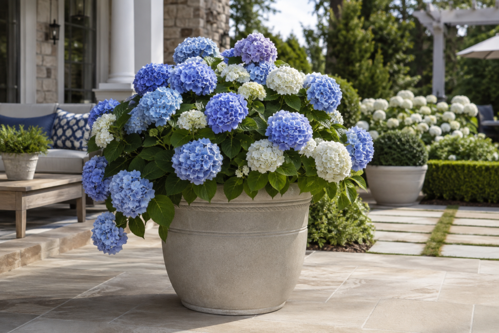 Hydrangea Planter Ideas.